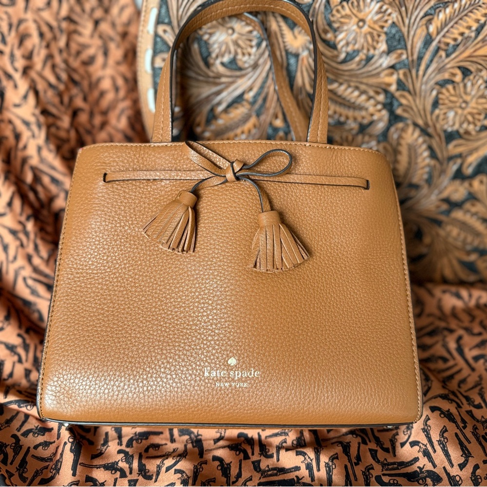 Kate Spade Hayes Small Satchel - Warm Gingerbread